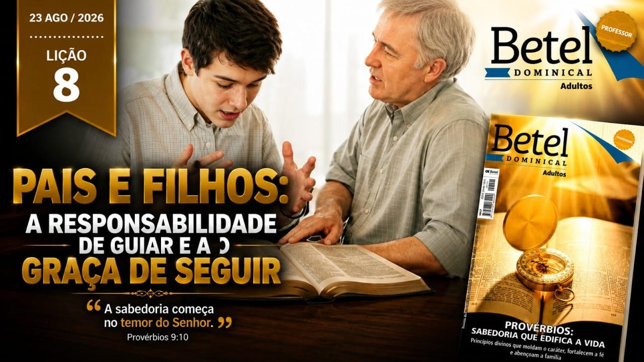 Como Ministrar a Lição 8 Adultos Betel (Pais e Filhos) sem Perder o Foco Bíblico Slide da Lição 8 EBD Adultos BETEL