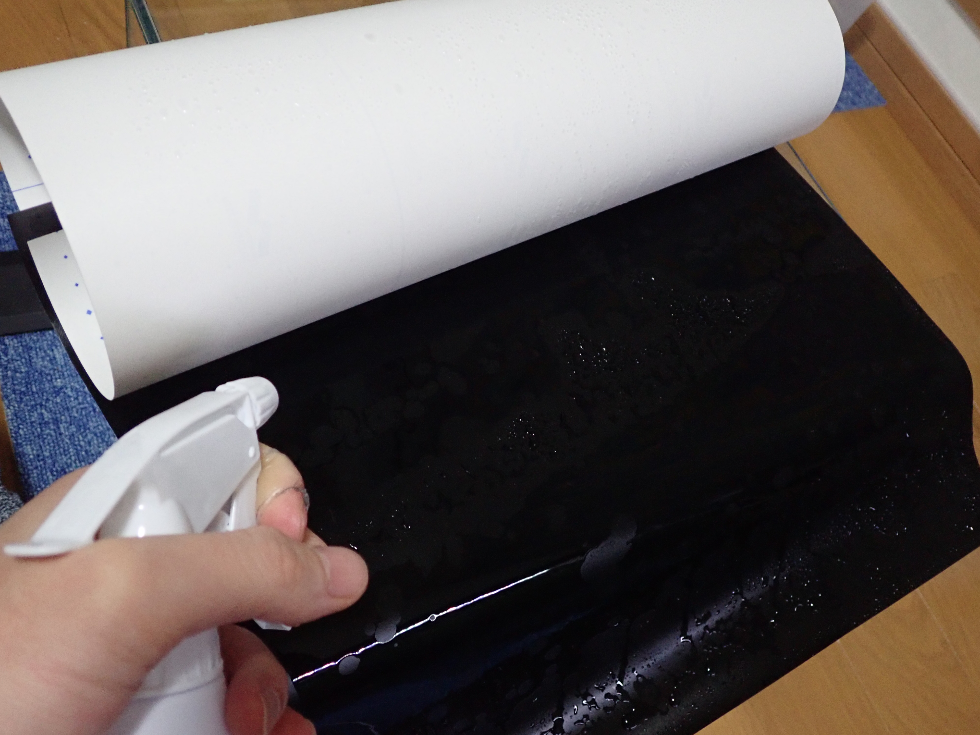 120×45×h45 水槽 3面ブラックフィルム フィルムをはがすことも