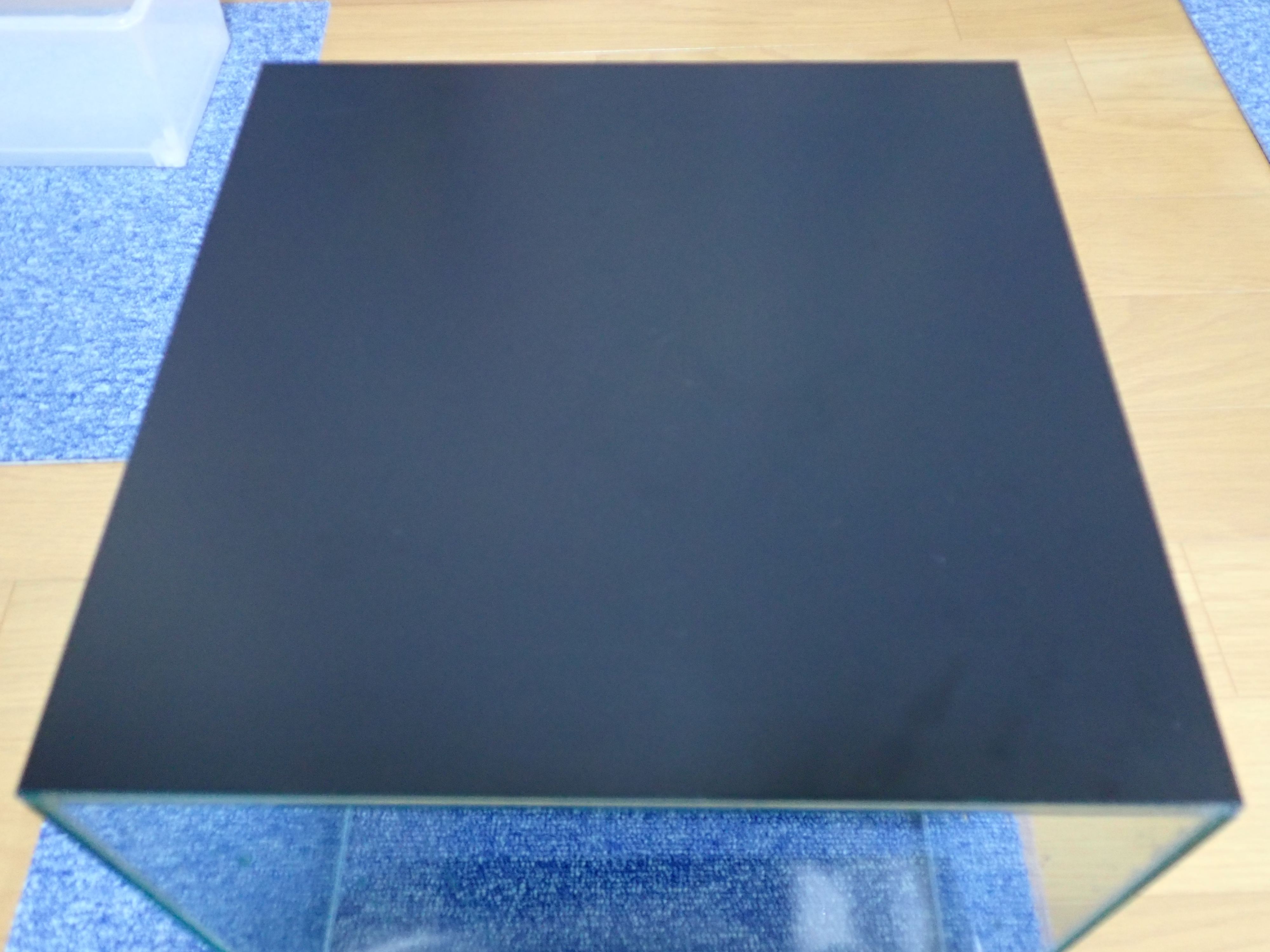 120×45×h45 水槽 3面ブラックフィルム フィルムをはがすことも