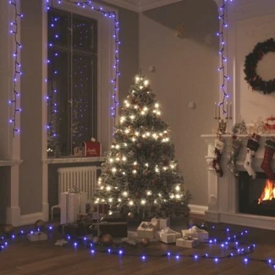 Light String with 400 LEDs Blue 131.2′ 8 Light Effects