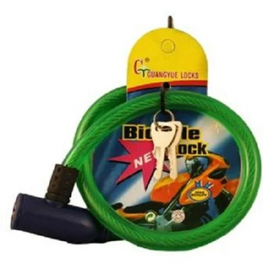 Bicycle Cable Lock with 2 Keys – 1 Count Only