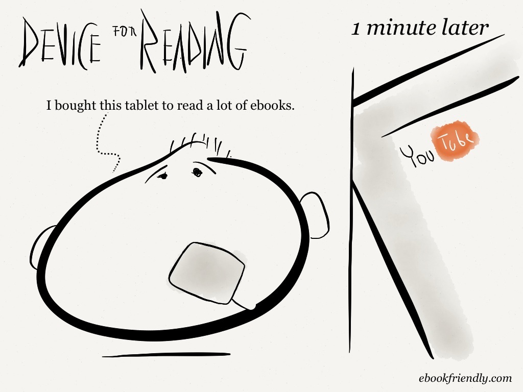 Device for reading [cartoon] | Ebook Friendly