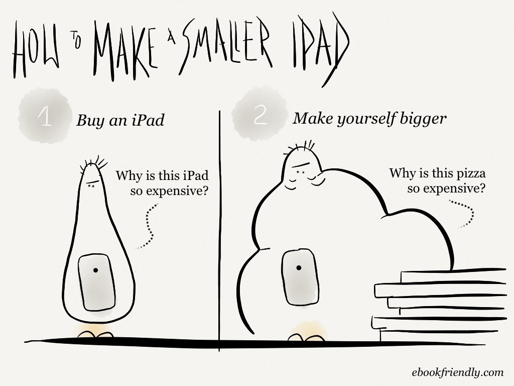 How to make a smaller iPad [cartoon] | Ebook Friendly
