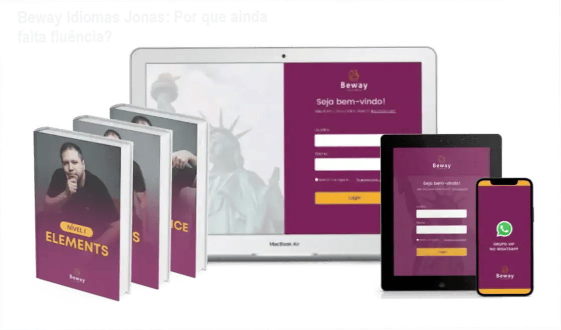 Professor Jonas apresentando a metodologia Beway 2.0 para melhorar a fluência em inglês