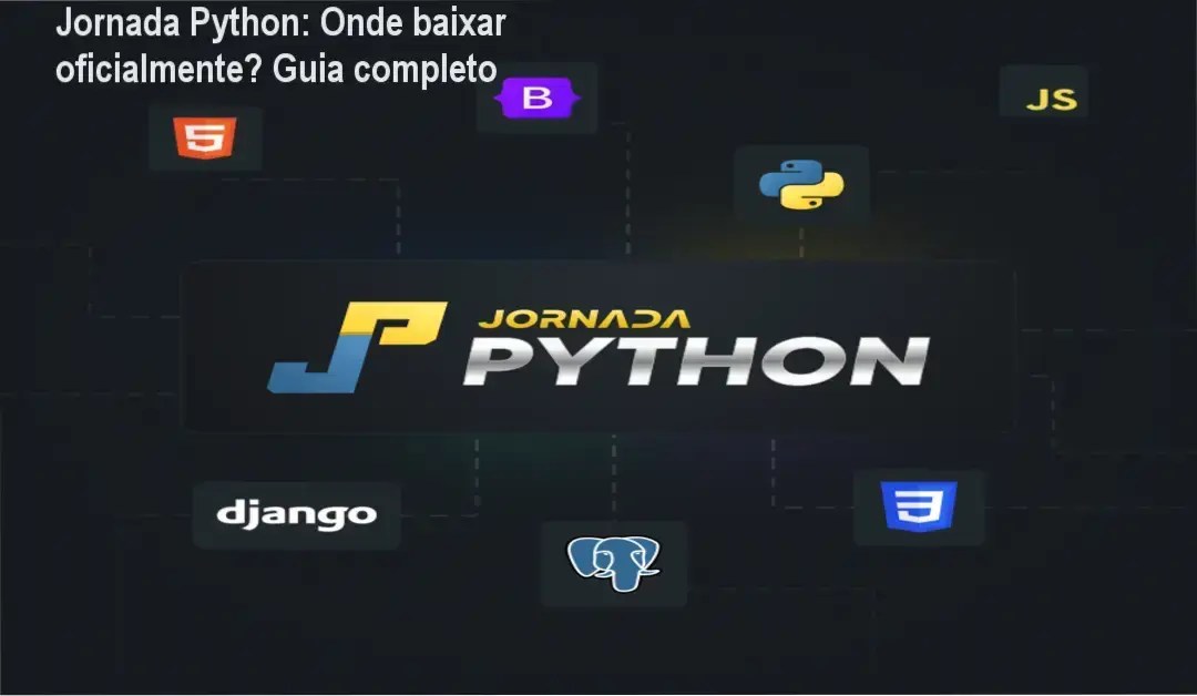 Captura de tela mostrando a página oficial de download da Jornada Python