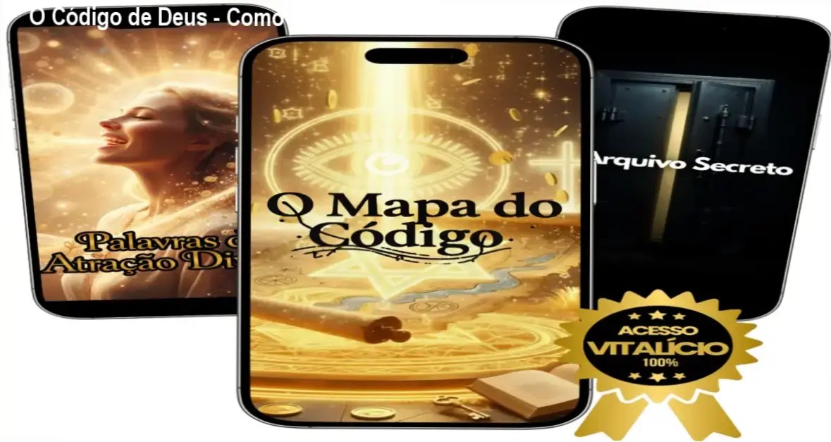 Imagem do mapa estruturado do curso O Código de Deus para transformação pessoal e espiritualidade