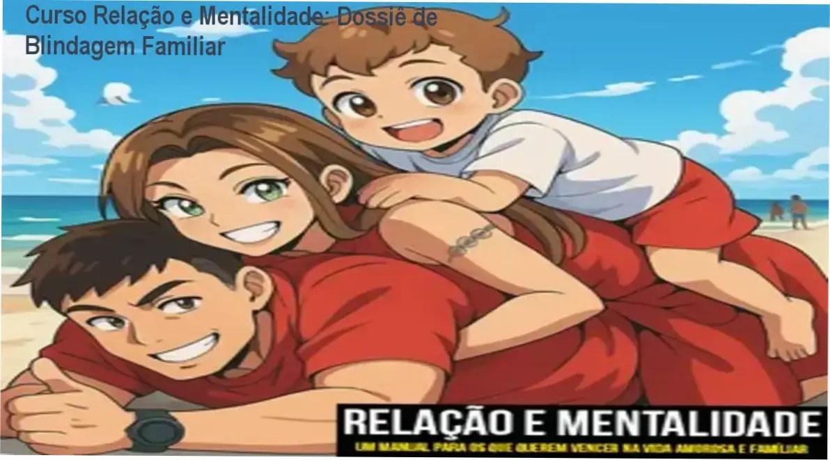 Representação do Curso Relação e Mentalidade focado em blindagem familiar e inteligência emocional