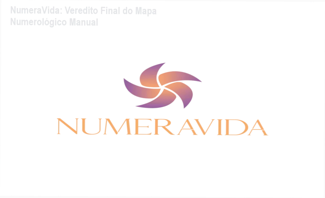 Representação do Mapa Numerológico Personalizado NumeraVida com foco em autoconhecimento