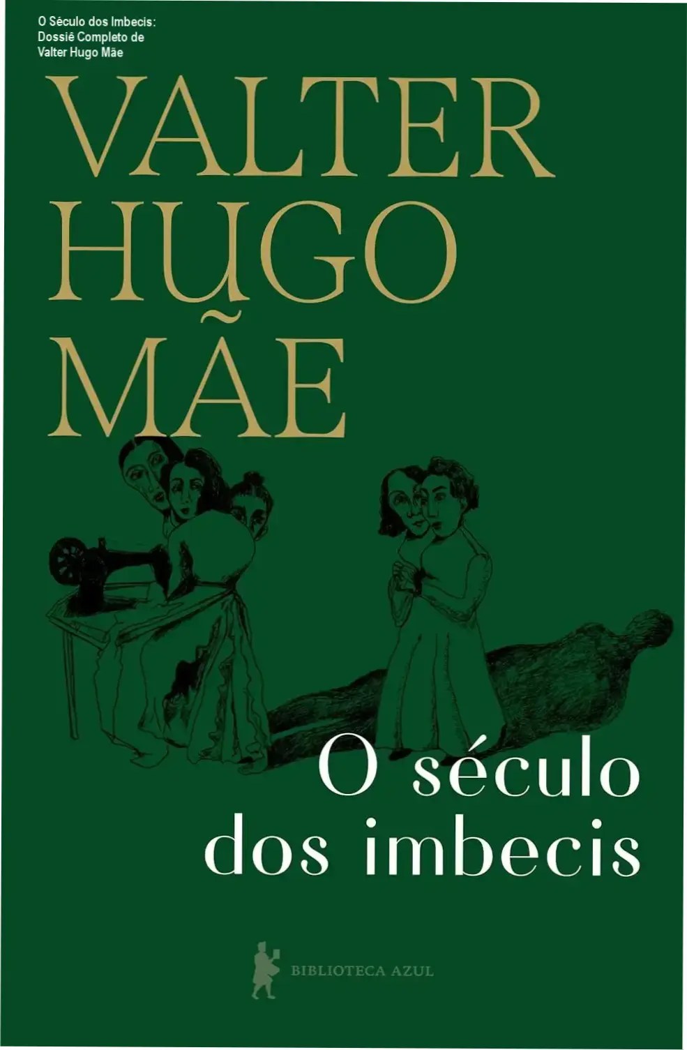 Capa do livro O Século dos Imbecis de Valter Hugo Mãe em versão digital