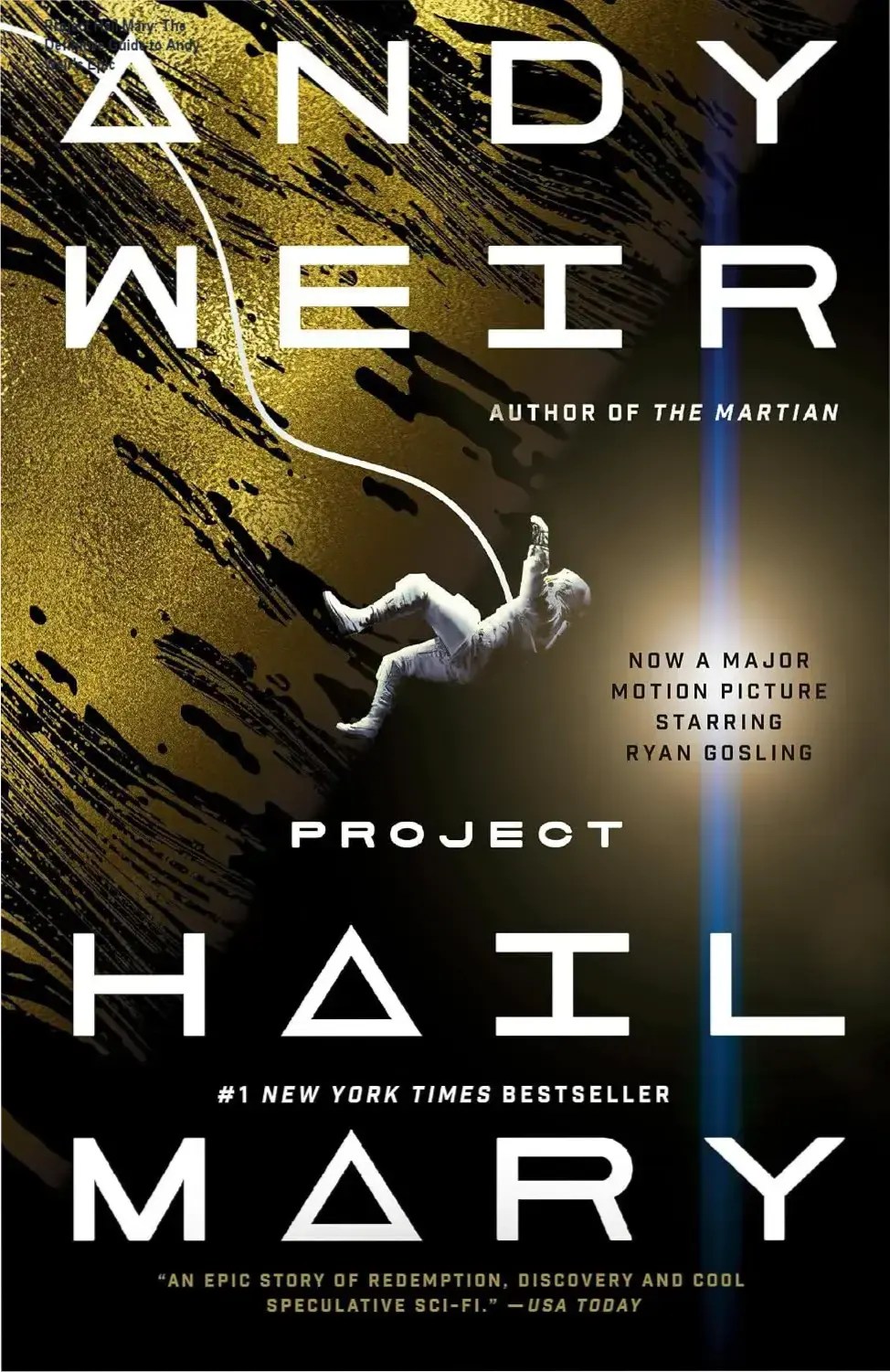 Cover of Project Hail Mary by Andy Weir showcasing cinematic interstellar themes