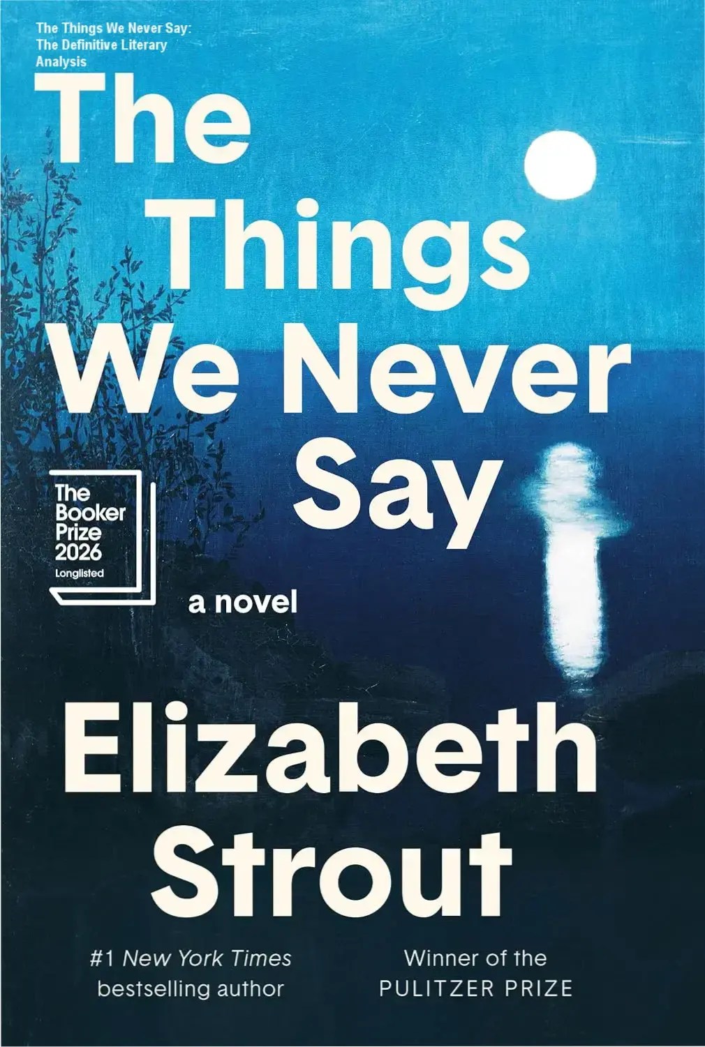Cover of The Things We Never Say by Elizabeth Strout, a novel about human secrets and emotional isolation