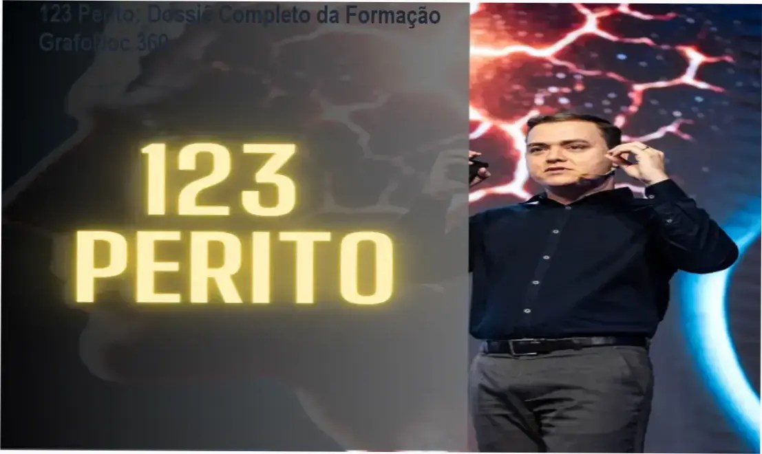 Interface do curso 123 Perito e ferramentas de perícia grafotécnica