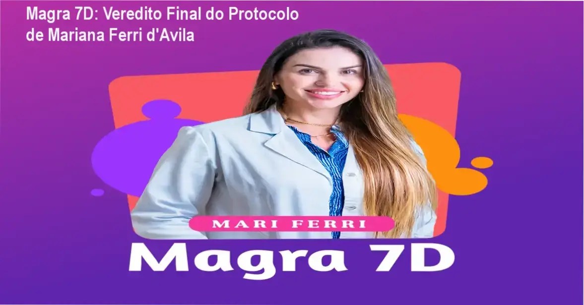 Interface do programa Magra 7D de Mariana Ferri d'Avila para emagrecimento rápido