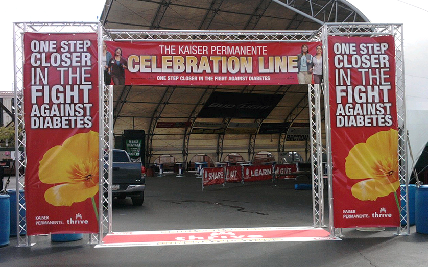 KP Finish Line Branding