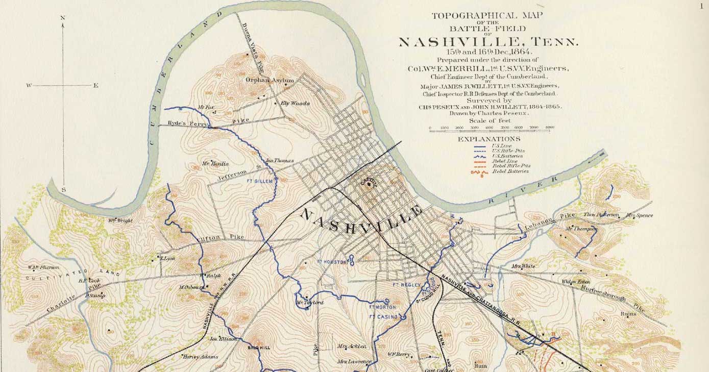 The Fattest Man In Tennessee Nashville Battle Map 