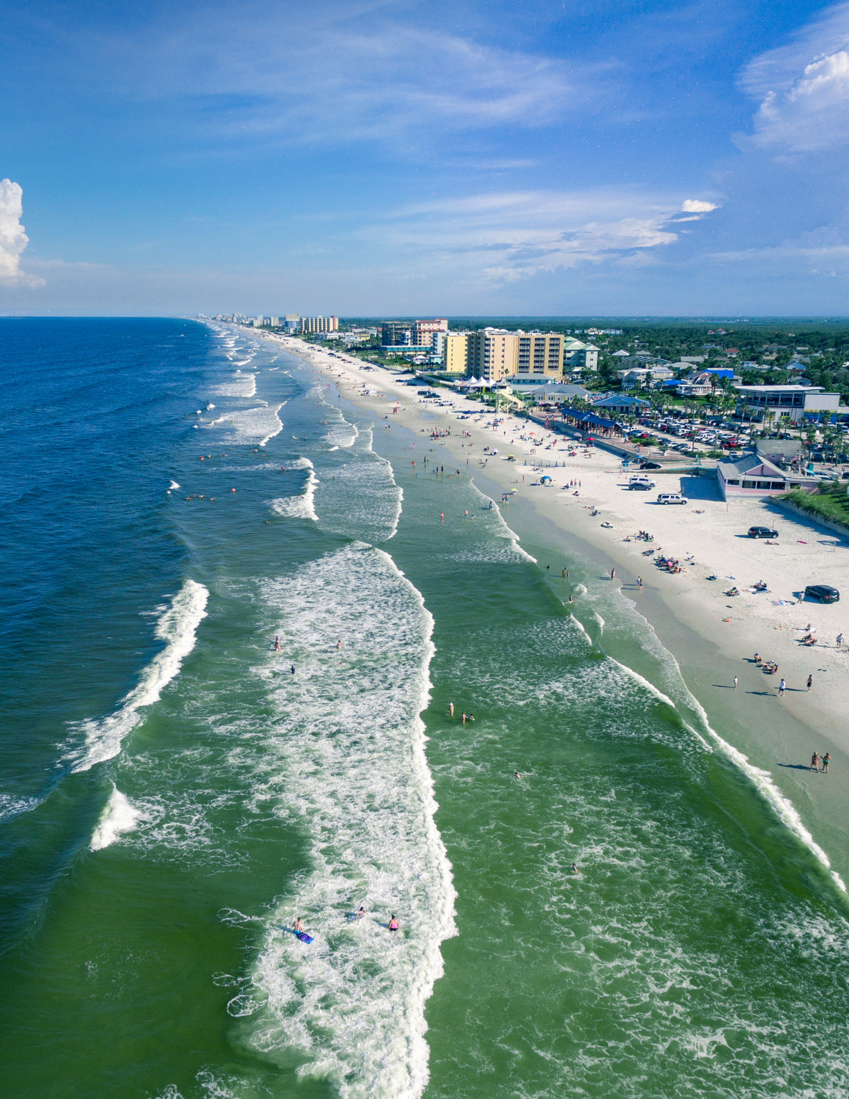 A large body of water next to the ocean