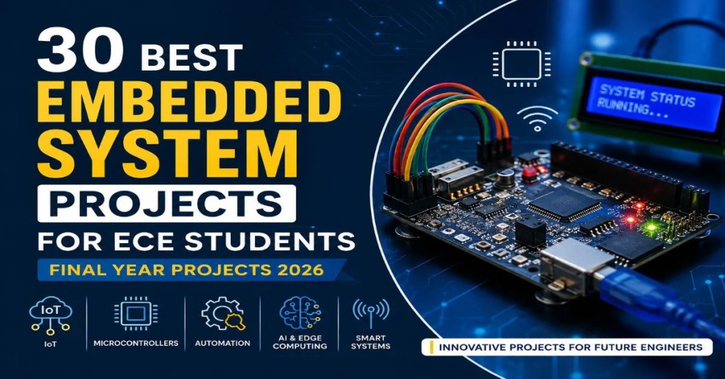 30 Best Embedded System Projects for ECE Students – Final Year Projects 2026