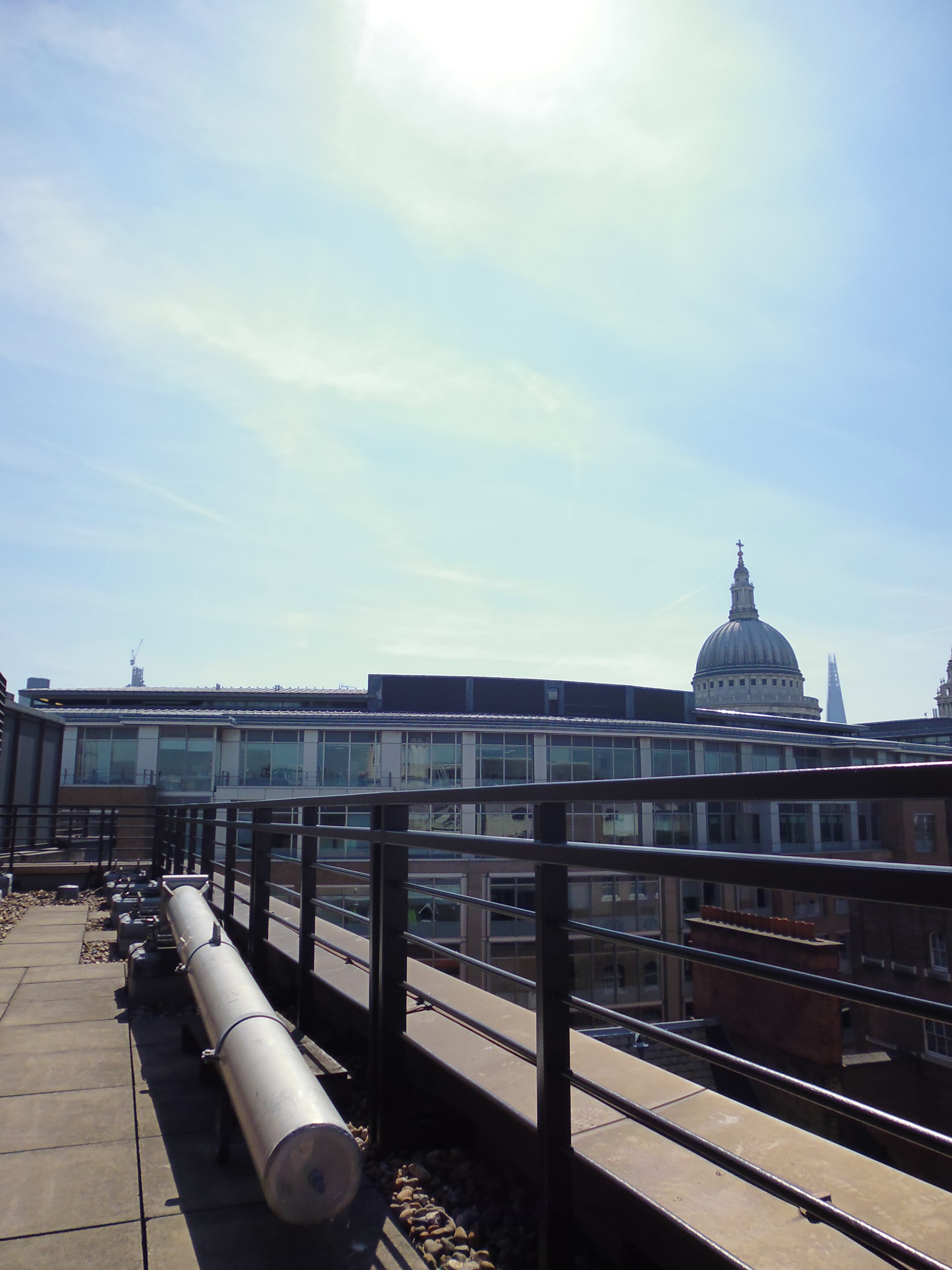 Bespoke metalwork, roof edge protection, fall protection, london, St Paul's, bespoke