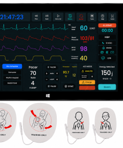 Windows 11 Tablet with DART Sim Basic Software Pre-Installed, Adult & Pediatric Defibrillator/Pacing/Monitoring Pads