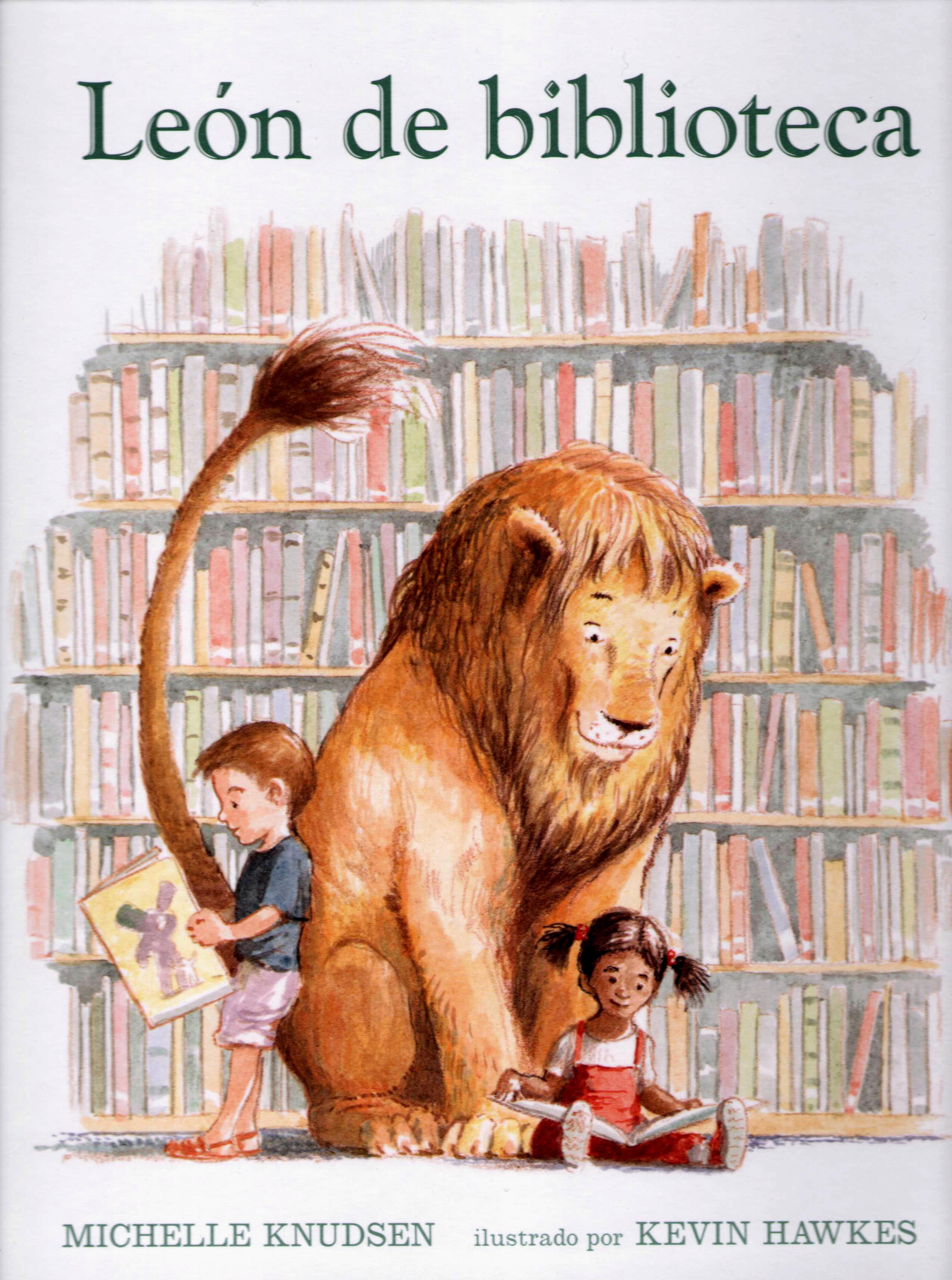 León de biblioteca