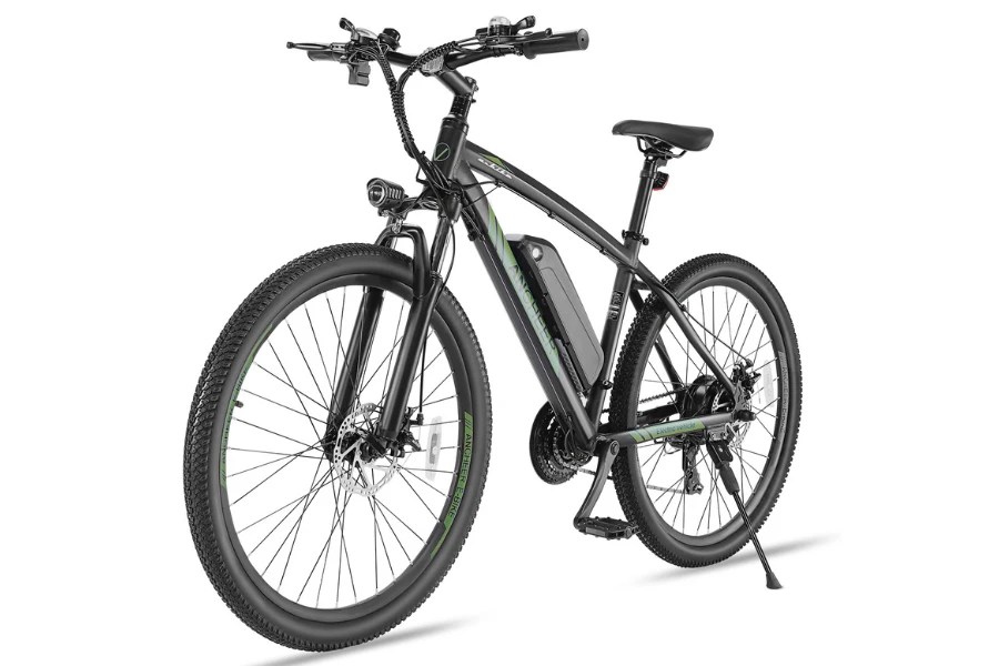 Ancheer Hummer - Stock Image - Army Green Front Quarter View - eChargedBikes