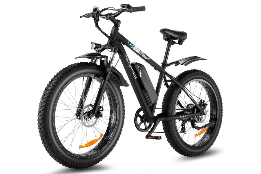 Ancheer Racer Speedrid - Stock Image - Blue Front Quarter View - eChargedBikes