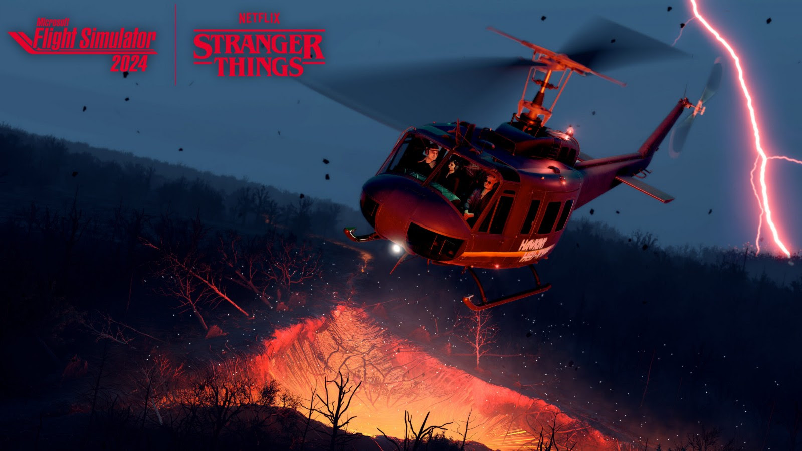 La série Netflix “Stranger Things” prend son envol dans Microsoft Flight Simulator 2024