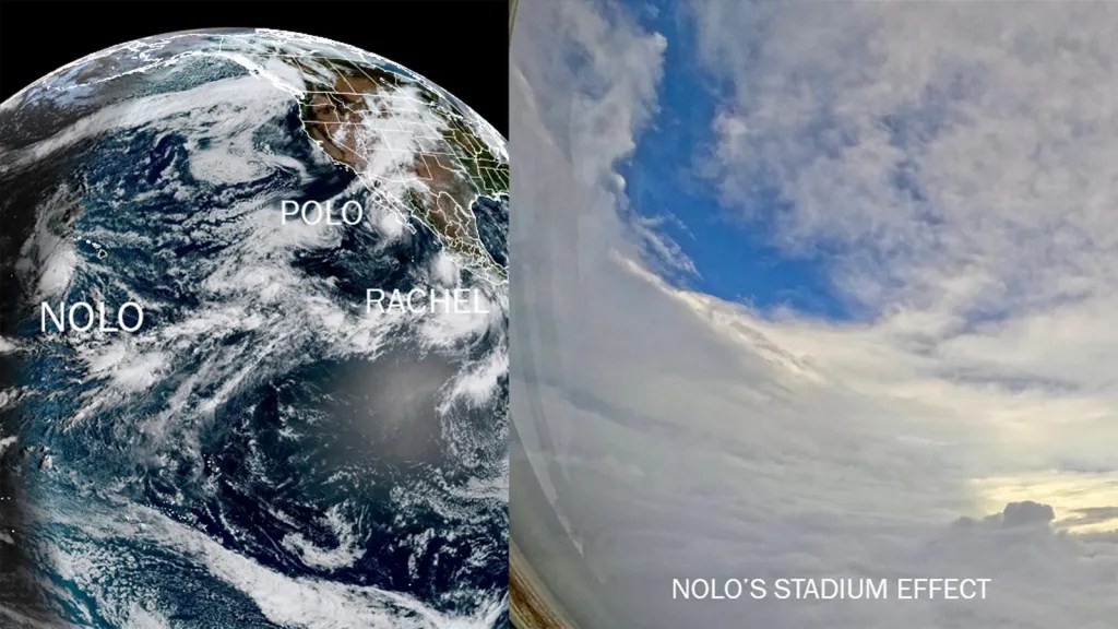 Image accompanying: Hurricane Nolo takes another turn, Polo to bring deep tropical moisture to Southwest desert