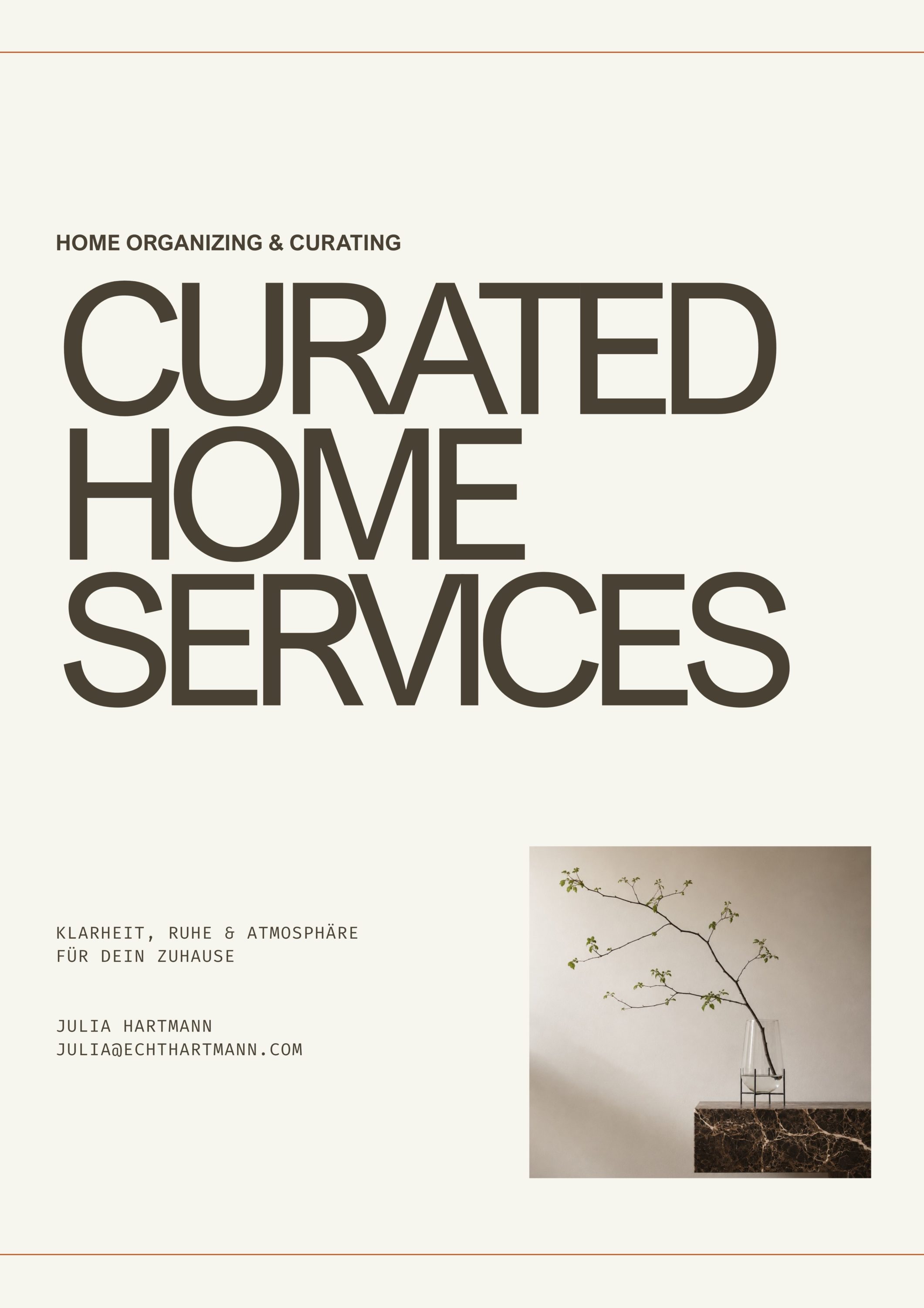 Curated Home Services von Julia Hartmann – Home Organizing und Curating
