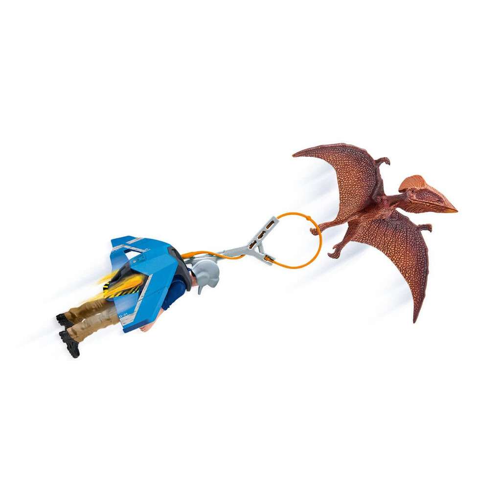 schleich Dinosaurs Jetpack achtervolging