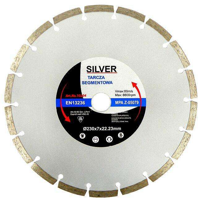 SILVER TARCZA DIAMENTOWA 350*25,4 SEGMENTOWA DO BETONU. (levertijd 8 werkdagen)
