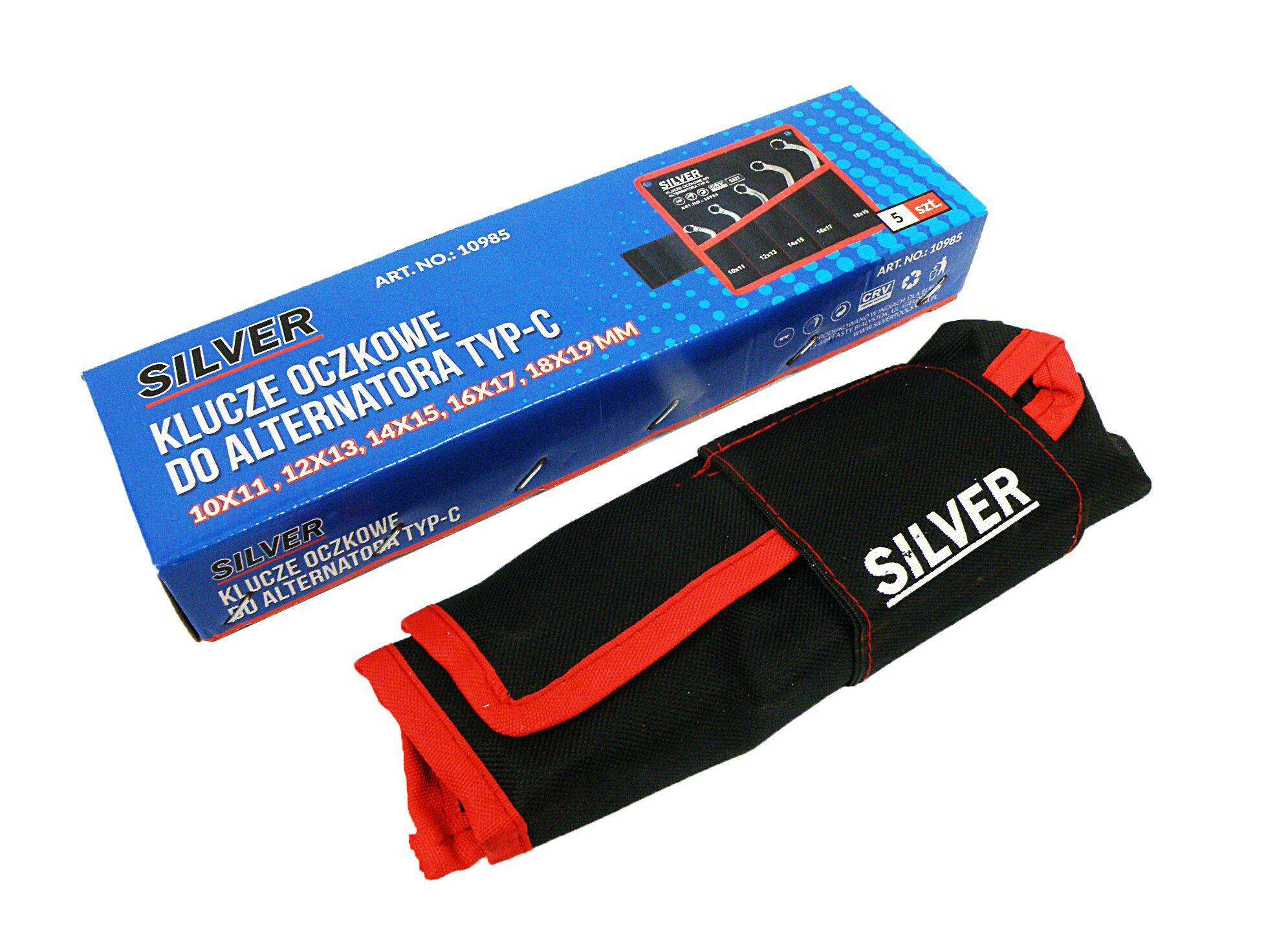 SILVER ZESTAW KLUCZY DO ALTERNATORÓW TYP C/5szt (levertijd 8 werkdagen)