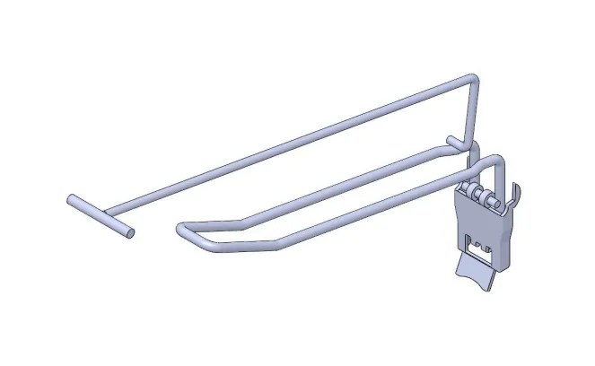 Klaphaak Dubbel RL 30 - met T-Bar / 16 cm - verzinkt