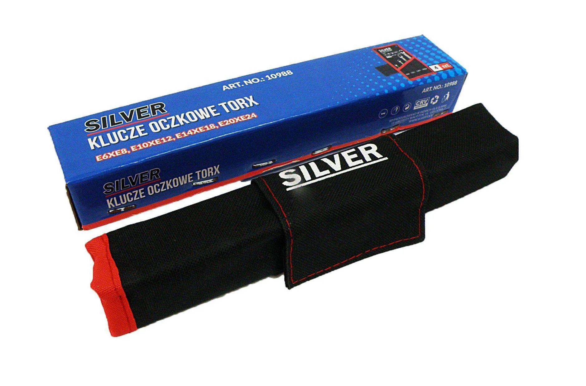 SILVER ZESTAW KLUCZY OCZKOWYCH TORX 4szt. (levertijd 8 werkdagen)