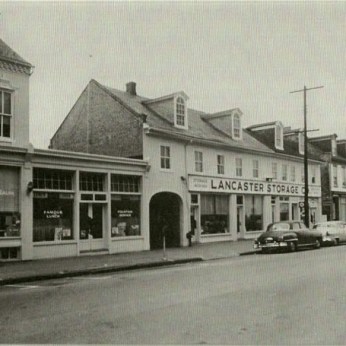 Historic photo of the 300 block of North Queen St.  Historic photo of the 300 block of North Queen St.