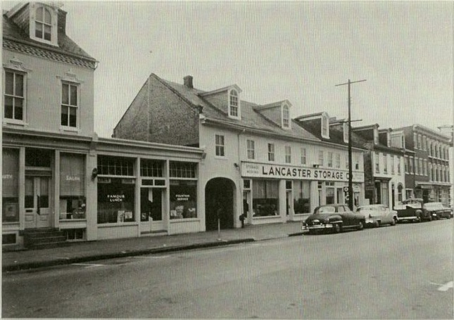 Historic photo of the 300 block of North Queen St.