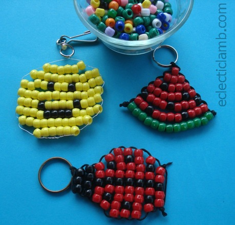 wallpapers Easy Pony Bead Keychain Patterns 3 easy pony bead projects eclectic lamb