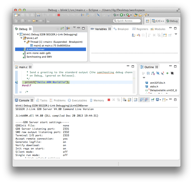 The Segger J Link Debugging Plug In Eclipse Embedded Cdt C C Development Tools - Desktop Space Arts for Desktop