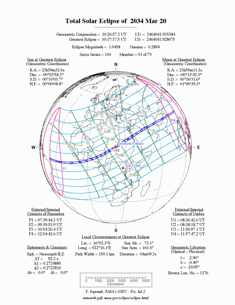 National Eclipse Eclipse Maps March 20 2034 Total Solar Eclipse - Landscape Wallpapers - Classic Desktop Collection