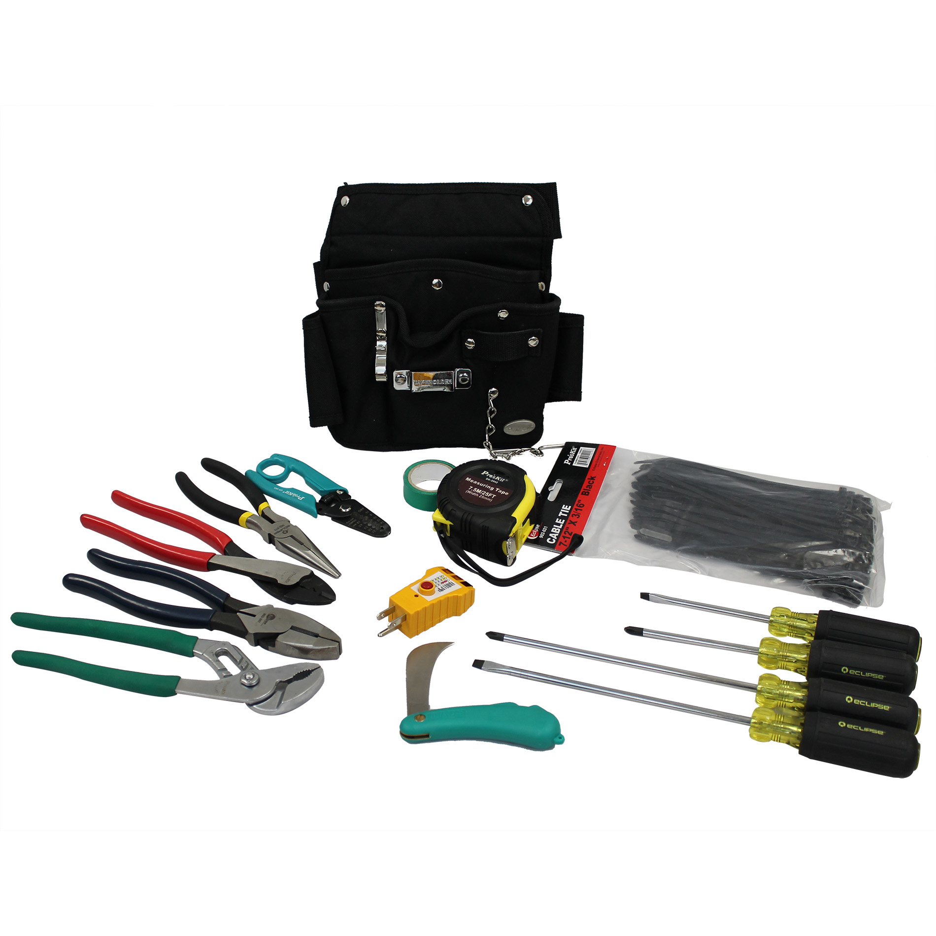 14 Piece Electrical Tool Pouch Kit - Image 1