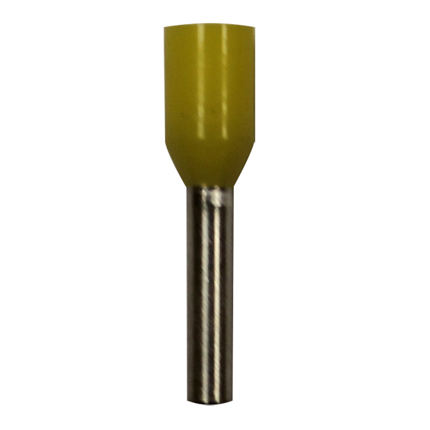 Wire Ferrule, Yellow, AWG 18, 8 mm Barrel, 500 per bag - Image 1
