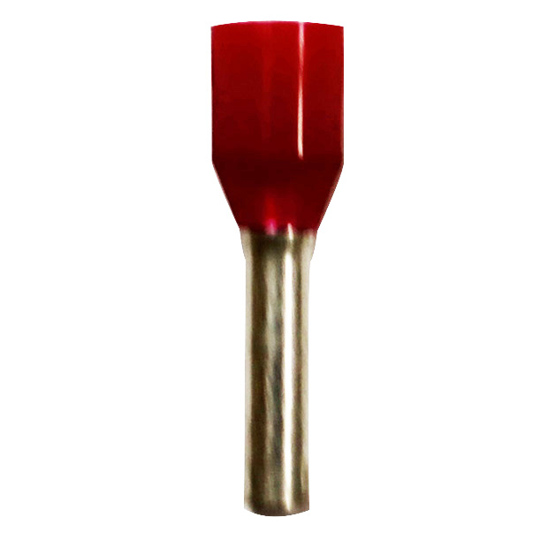 Wire Ferrule, Red, AWG 16, 8 mm Barrel, 500 per bag - Image 1