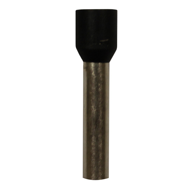 Wire Ferrule, Black, AWG 10, 18 mm Barrel, 100 per bag - Image 1