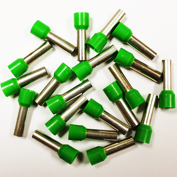 Wire Ferrule, Green, AWG 6, 18 mm Barrel, 100 per bag - Image 2