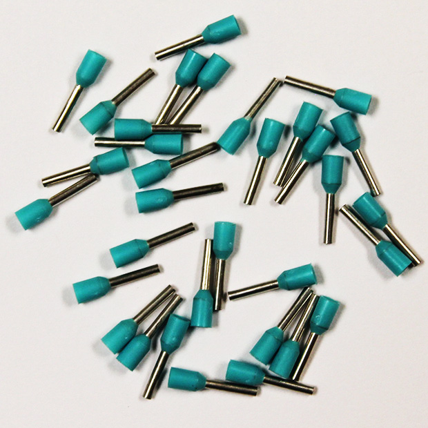 Wire Ferrule, Turquoise, AWG 22, 6 mm Barrel, 500 per bag - Image 2