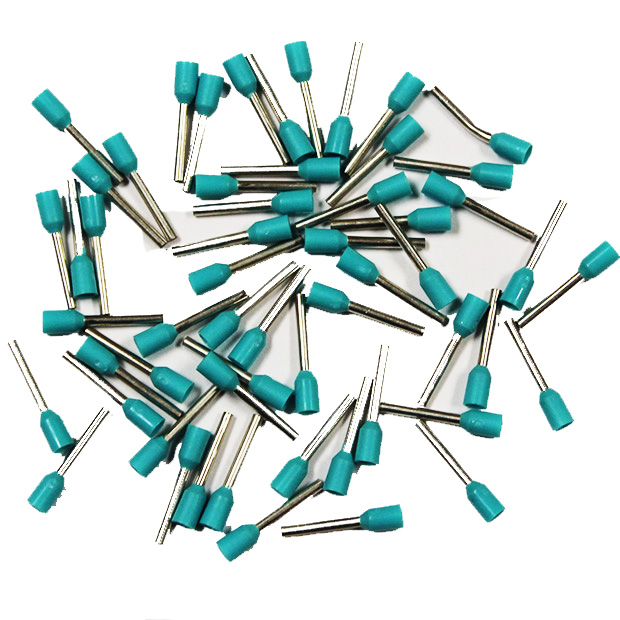 Wire Ferrule, Turquoise, AWG 22, 8 mm Barrel, 500 per bag - Image 2