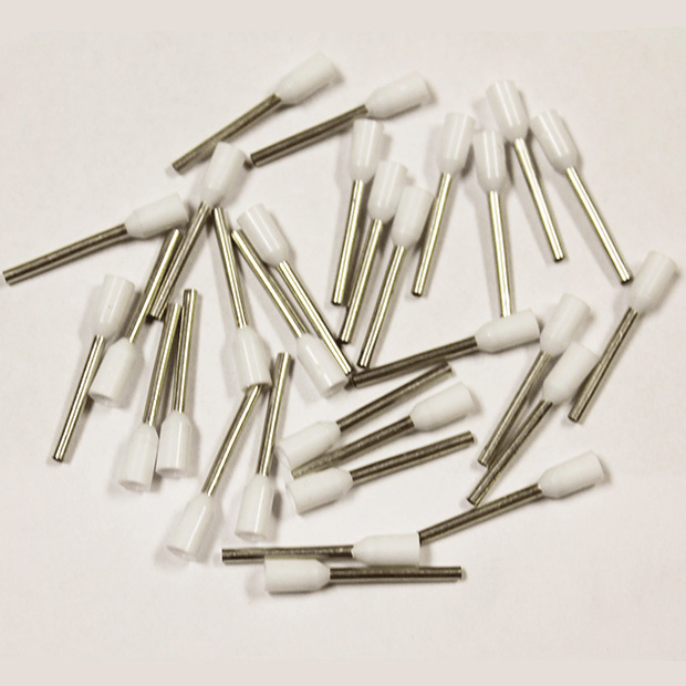 Wire Ferrule, White, AWG 20, 12 mm Barrel, 500 per bag - Image 2