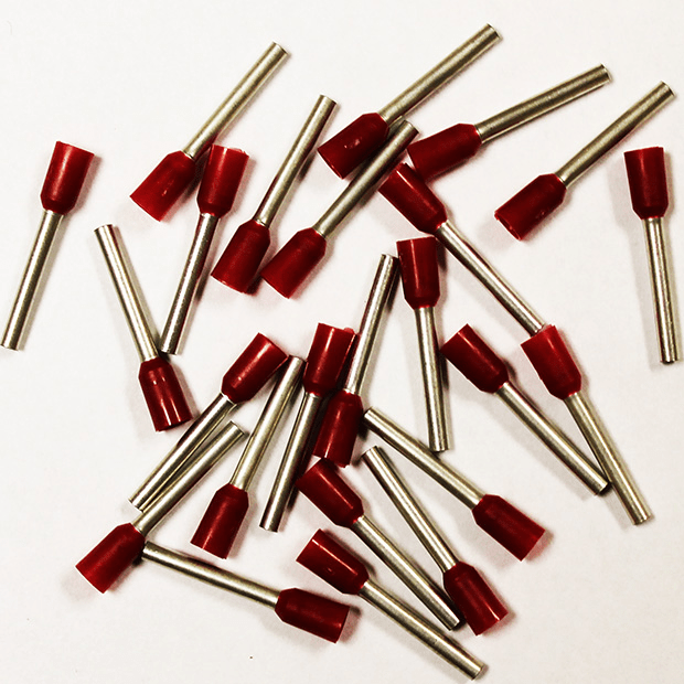 Wire Ferrule, Red, AWG 16, 18 mm Barrel, 200 per bag - Image 2