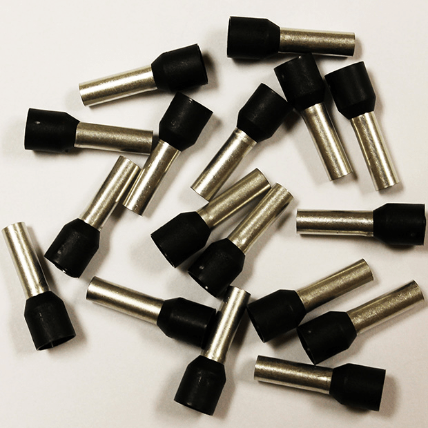 Wire Ferrule, Black, AWG 10, 12 mm Barrel, 100 per bag - Image 2