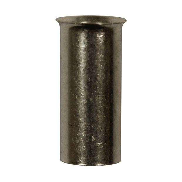 Wire Ferrule, uninsulated, AWG 6, 15 mm Long, 200 per bag - Image 1